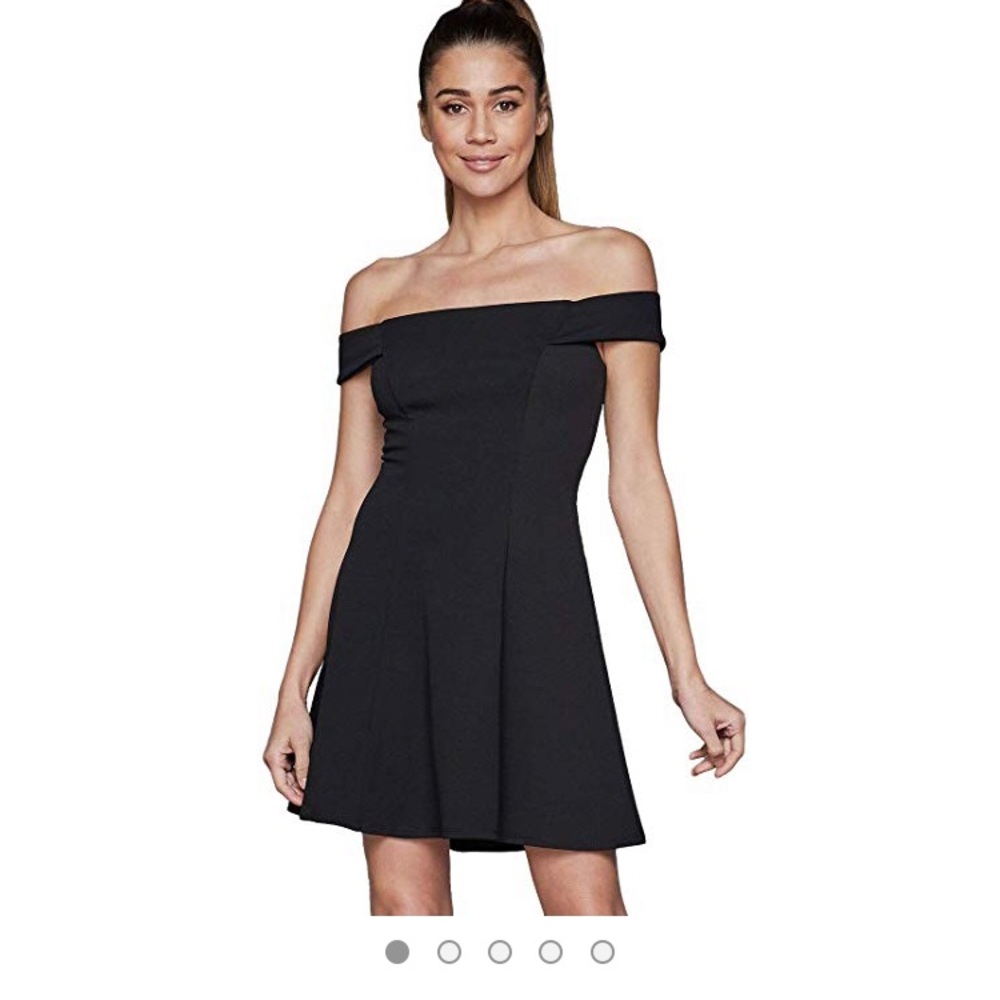Black off the shoulder dress!